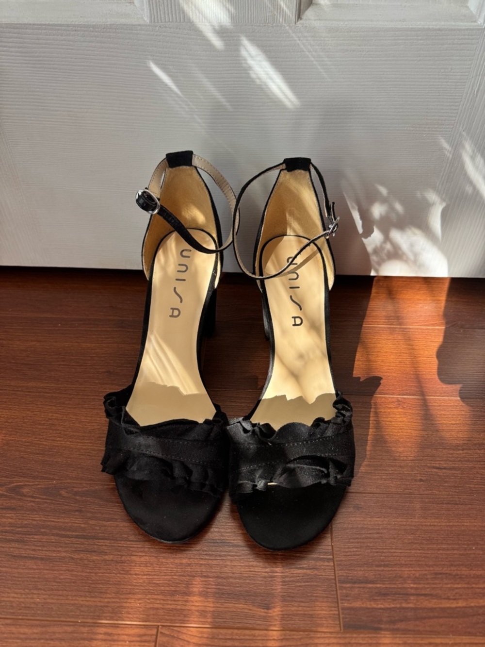 Black Ankle-strap heels